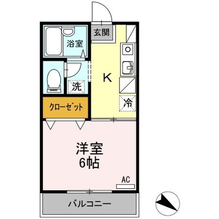 アネックス大和　Ａ棟の物件間取画像